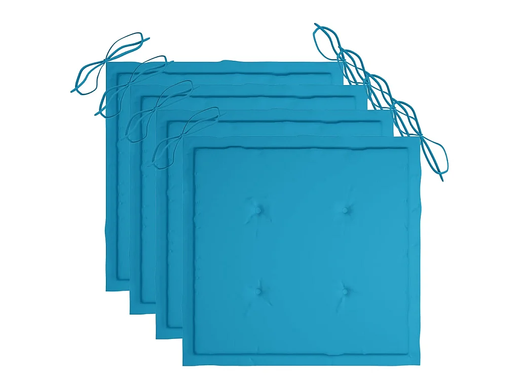 Chaises de metteur en scène avec coussins 4 pcs Acacia massif 16