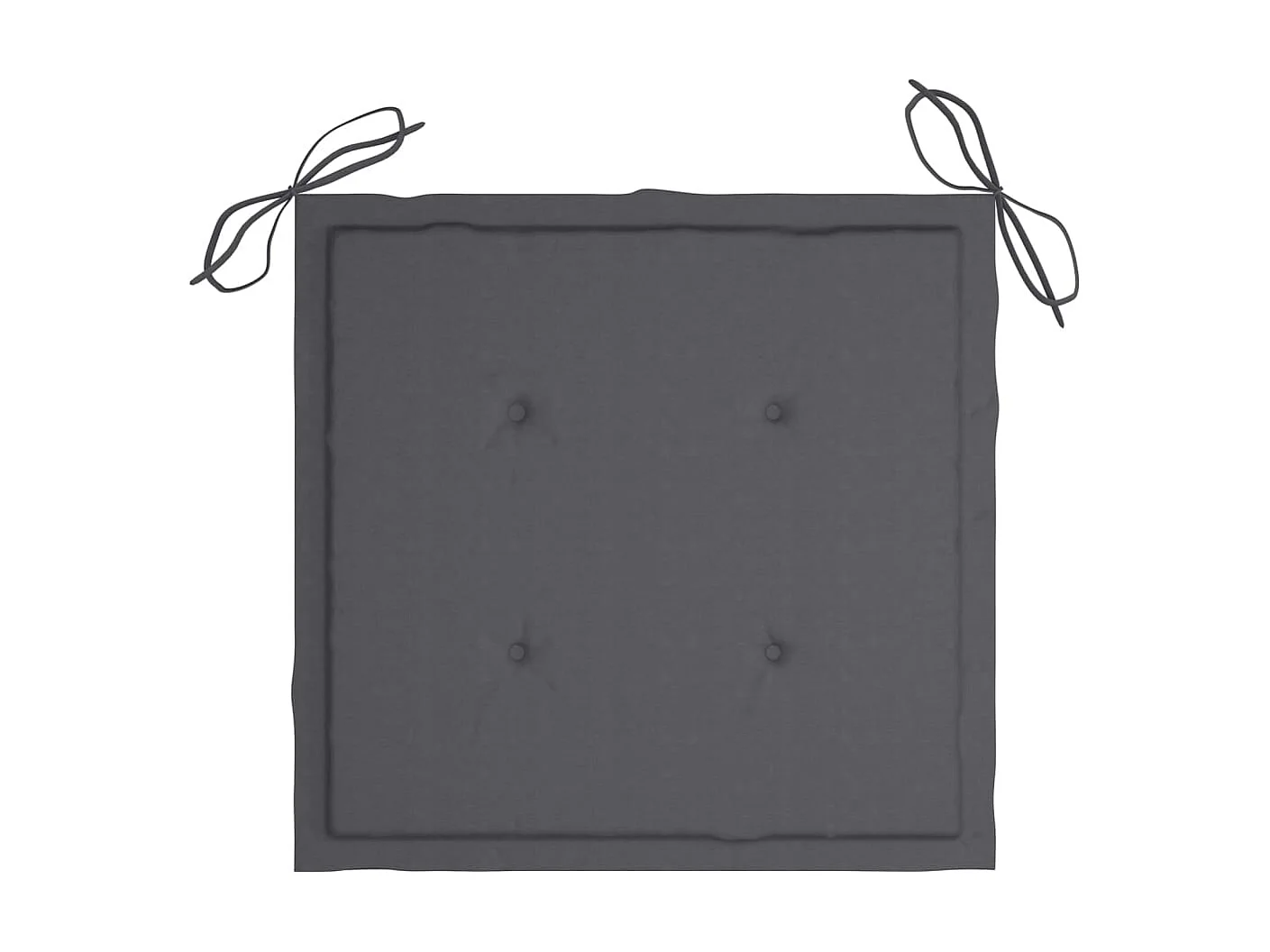 Chaises de jardin avec coussins anthracite 8 pcs Teck massif 2