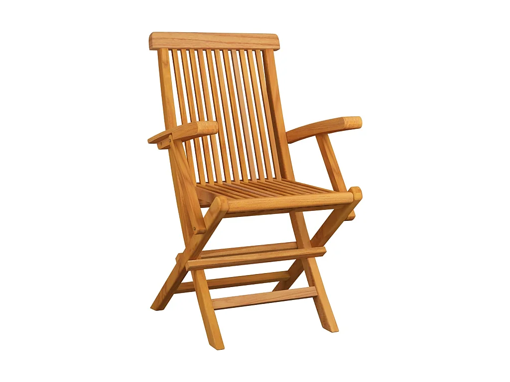 Chaises de jardin avec coussins rouge 3 pcs Bois de teck massif
