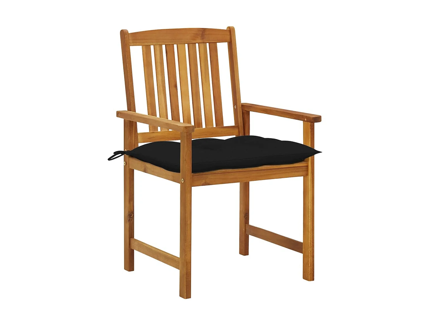 Chaises de jardin avec coussins 8 pcs Bois d'acacia solide 52