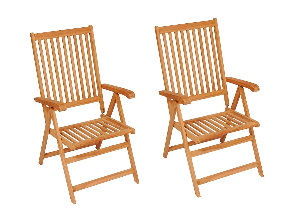 Chaises de jardin 2 pcs avec coussins anthracite Bois de teck 9