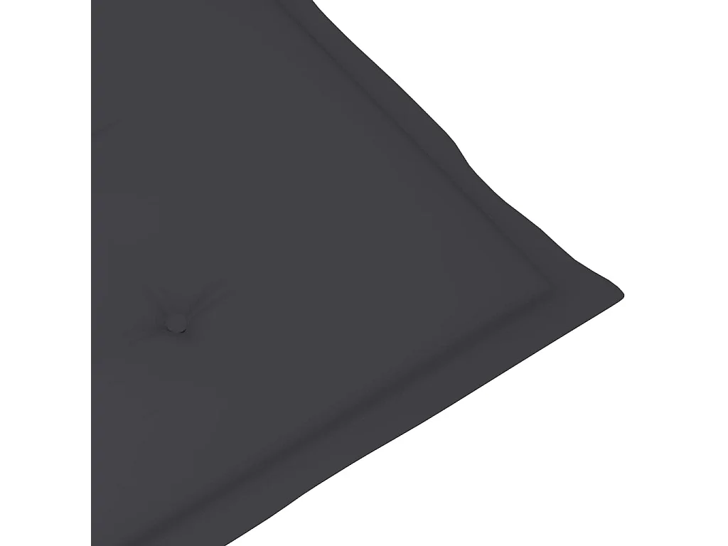 Chaises de jardin 2 pcs avec coussins anthracite Bois de teck 9