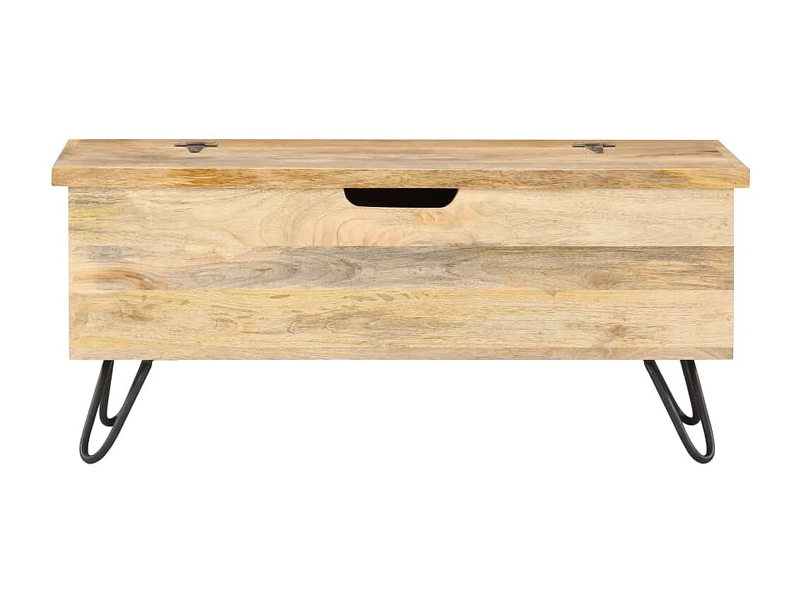 Coffre 90x40x45 Bois solide de manguier