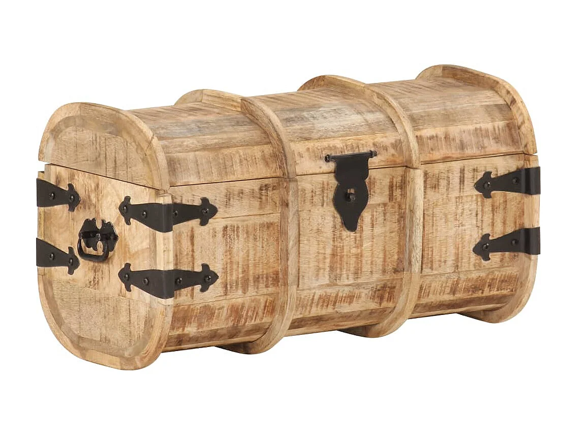 Coffres de rangement 2 pcs Bois de manguier massif