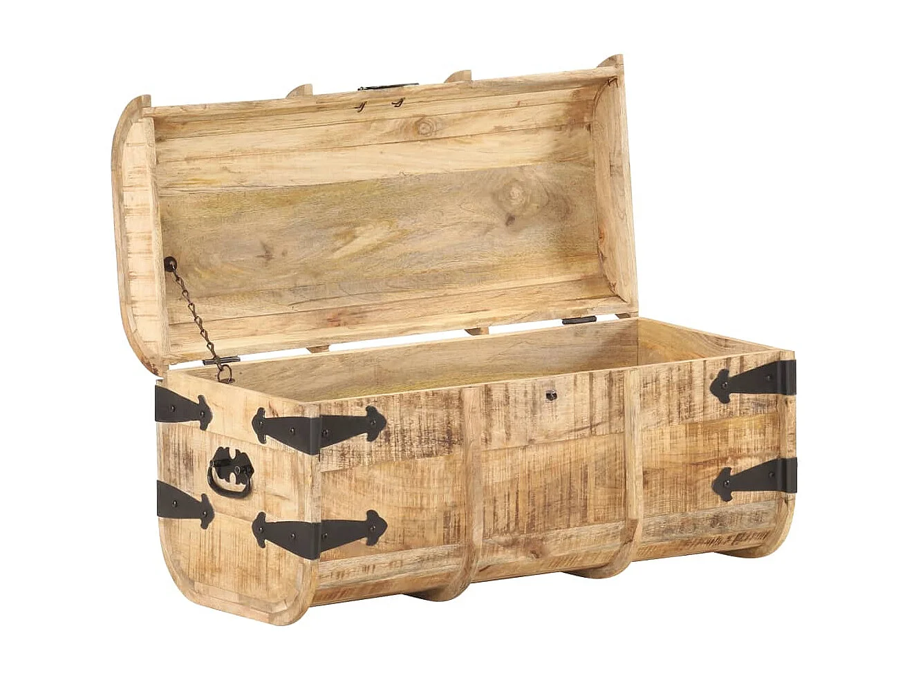 Coffres de rangement 2 pcs Bois de manguier massif