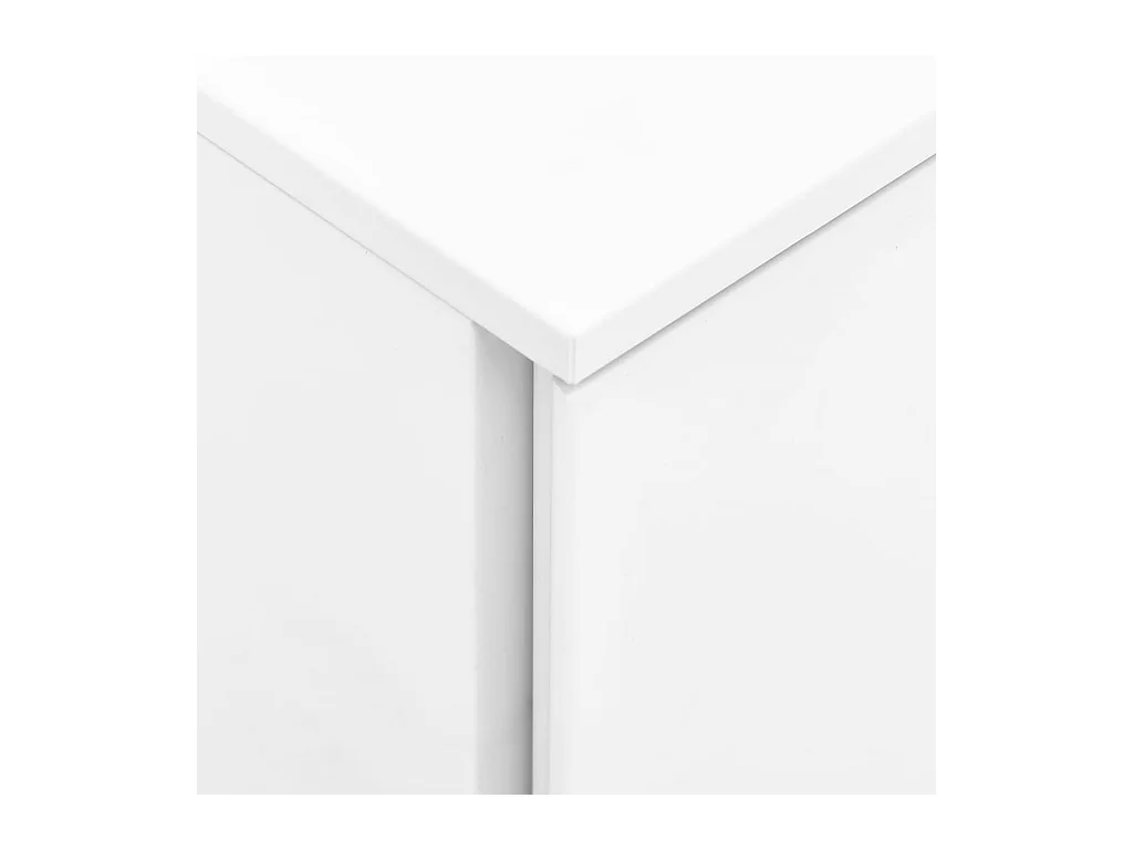 Ladeblok verrijdbaar 39x45x67 cm staal wit