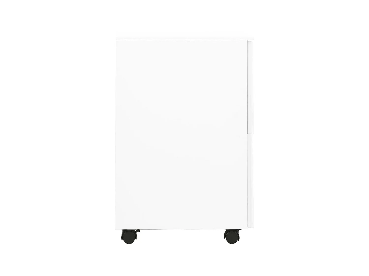 Ladeblok verrijdbaar 39x45x67 cm staal wit