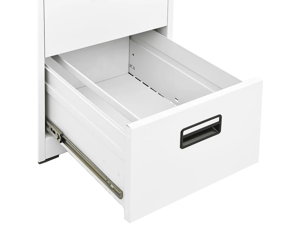 Archiefkast 46x62x72,5 cm staal wit