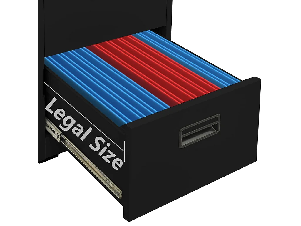 Classeur Noir 46x62x72,5 Acier