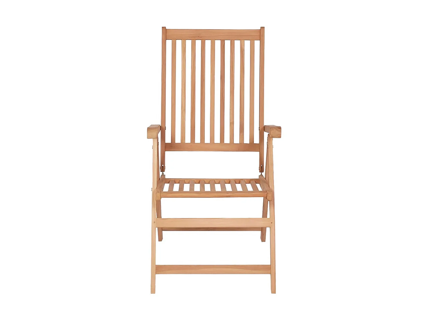Chaises inclinables de jardin 4 pcs Bois de teck solide