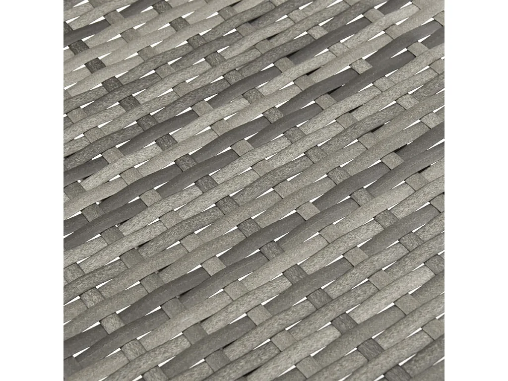 Chaises empilables d'extérieur 6 pcs Gris Résine tressée