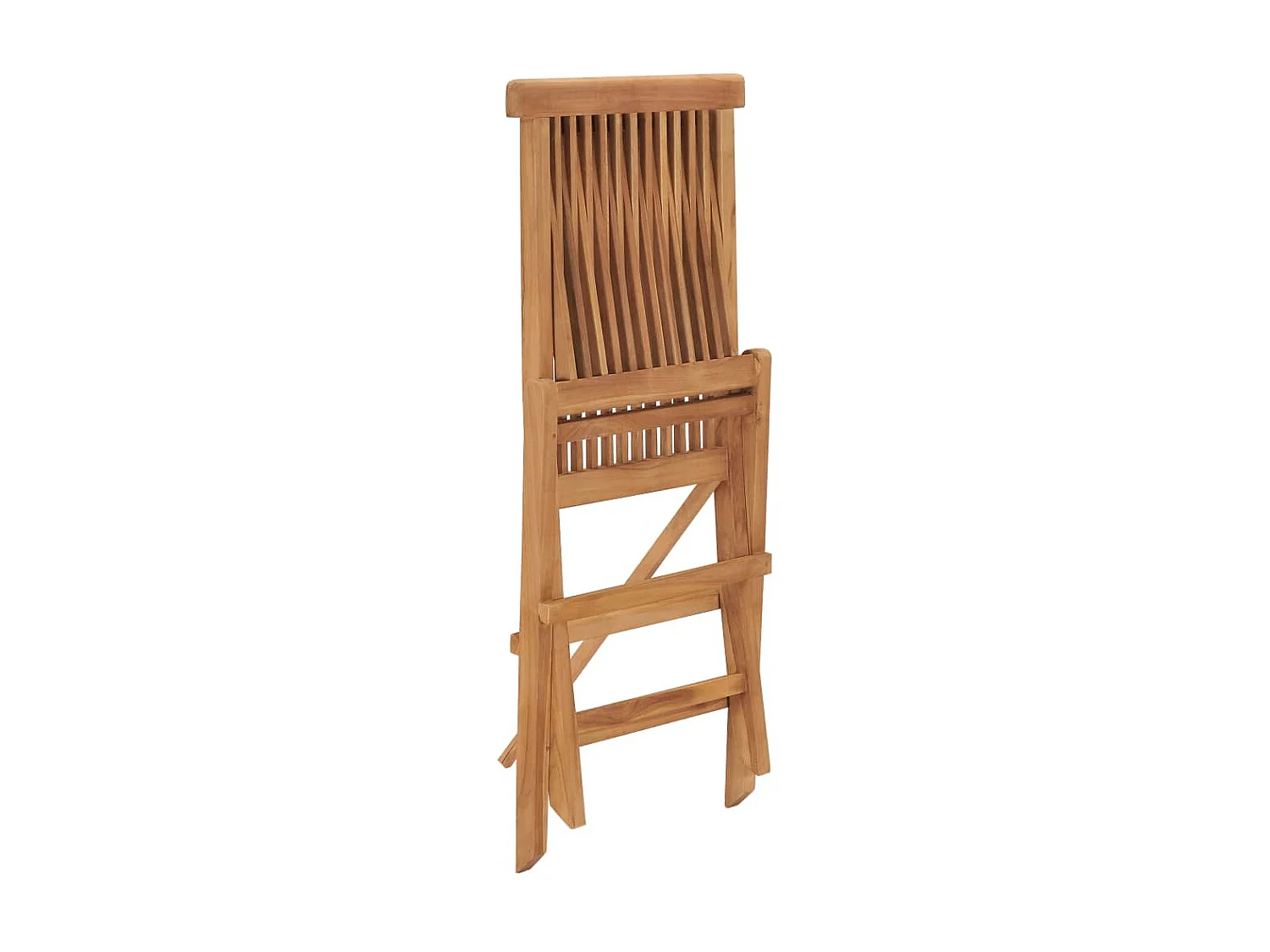 Chaises de jardin pliables 4 pcs Bois de teck massif