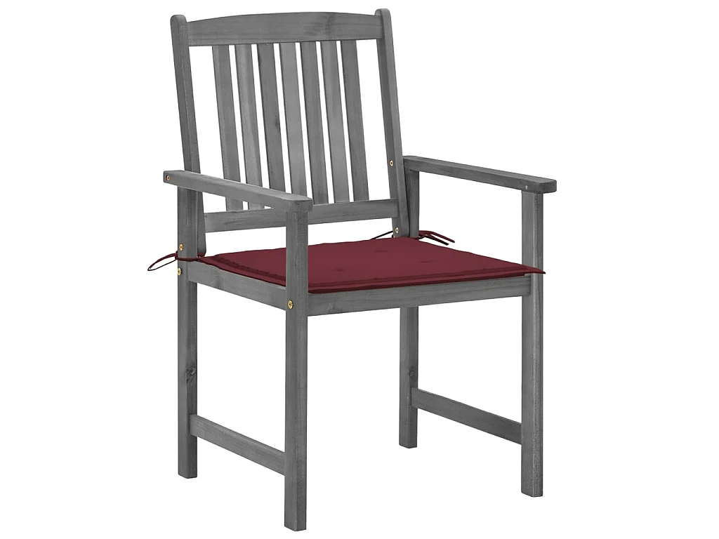 Chaises de metteur en scène avec coussins 4 pcs Gris Acacia 9