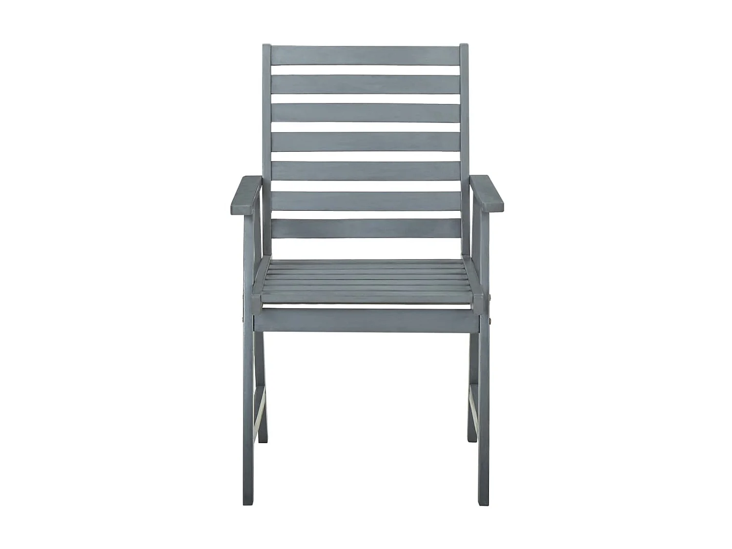 Chaises à dîner d'extérieur 3 pcs avec coussins Acacia massif 4