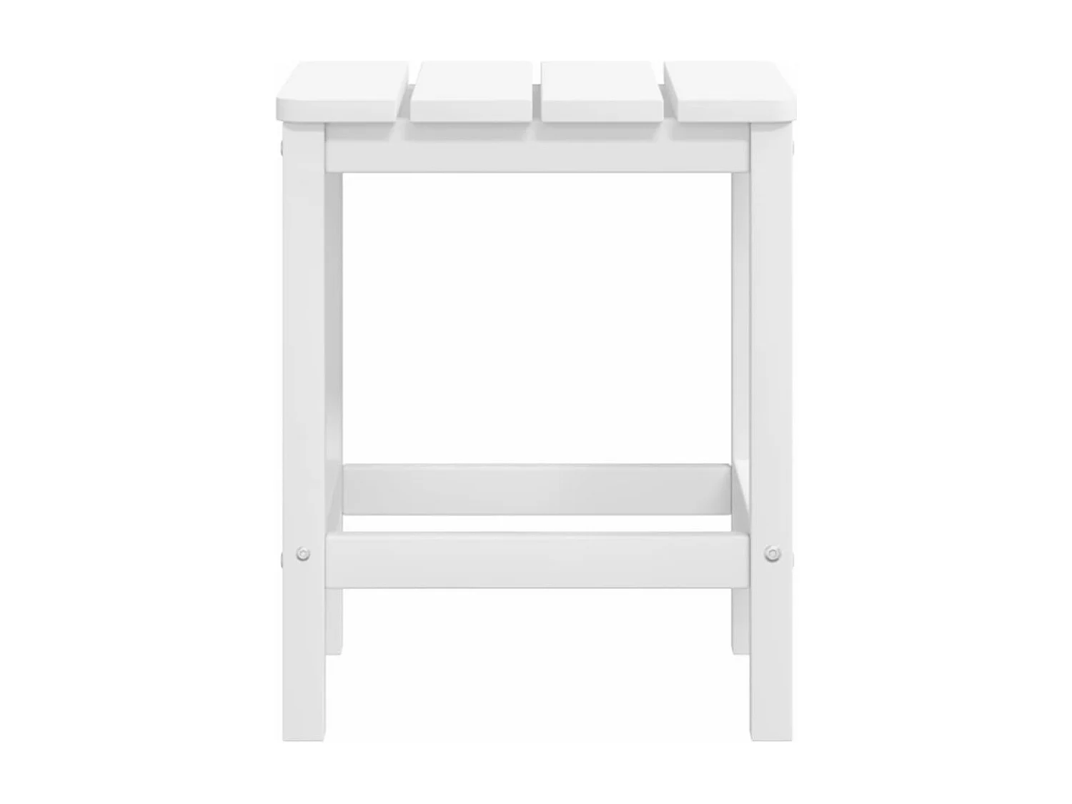 Chaises de jardin Adirondack repose-pied table PEHD Blanc