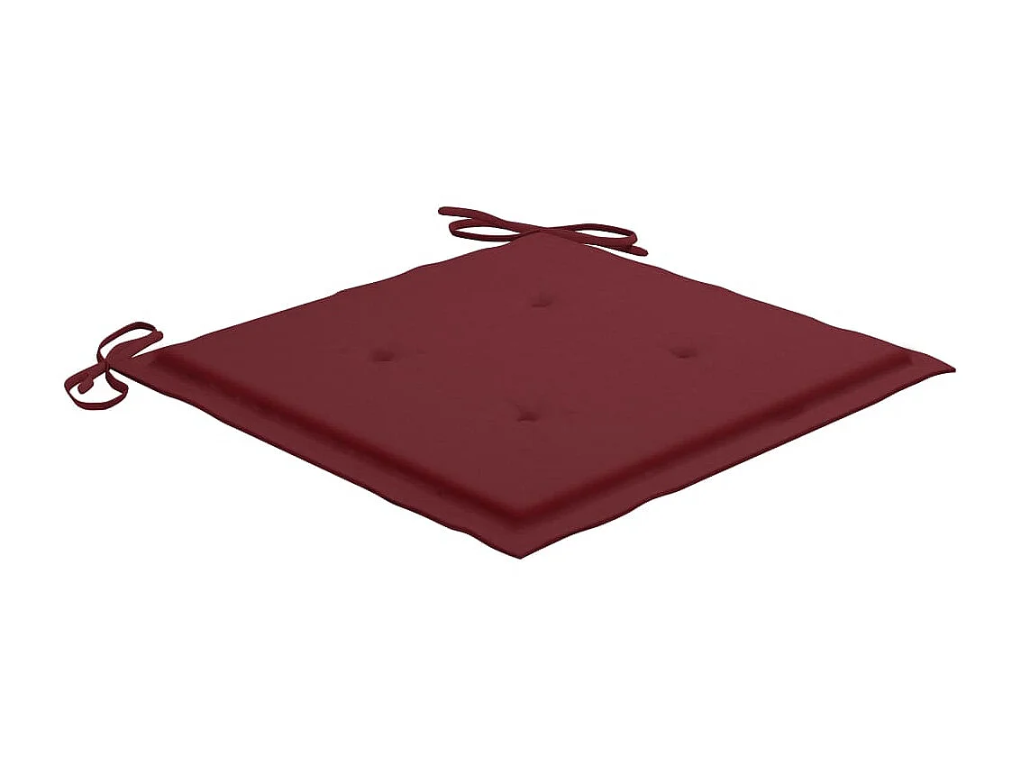 Chaises de jardin empilables avec coussins 4 pcs Teck solide 29