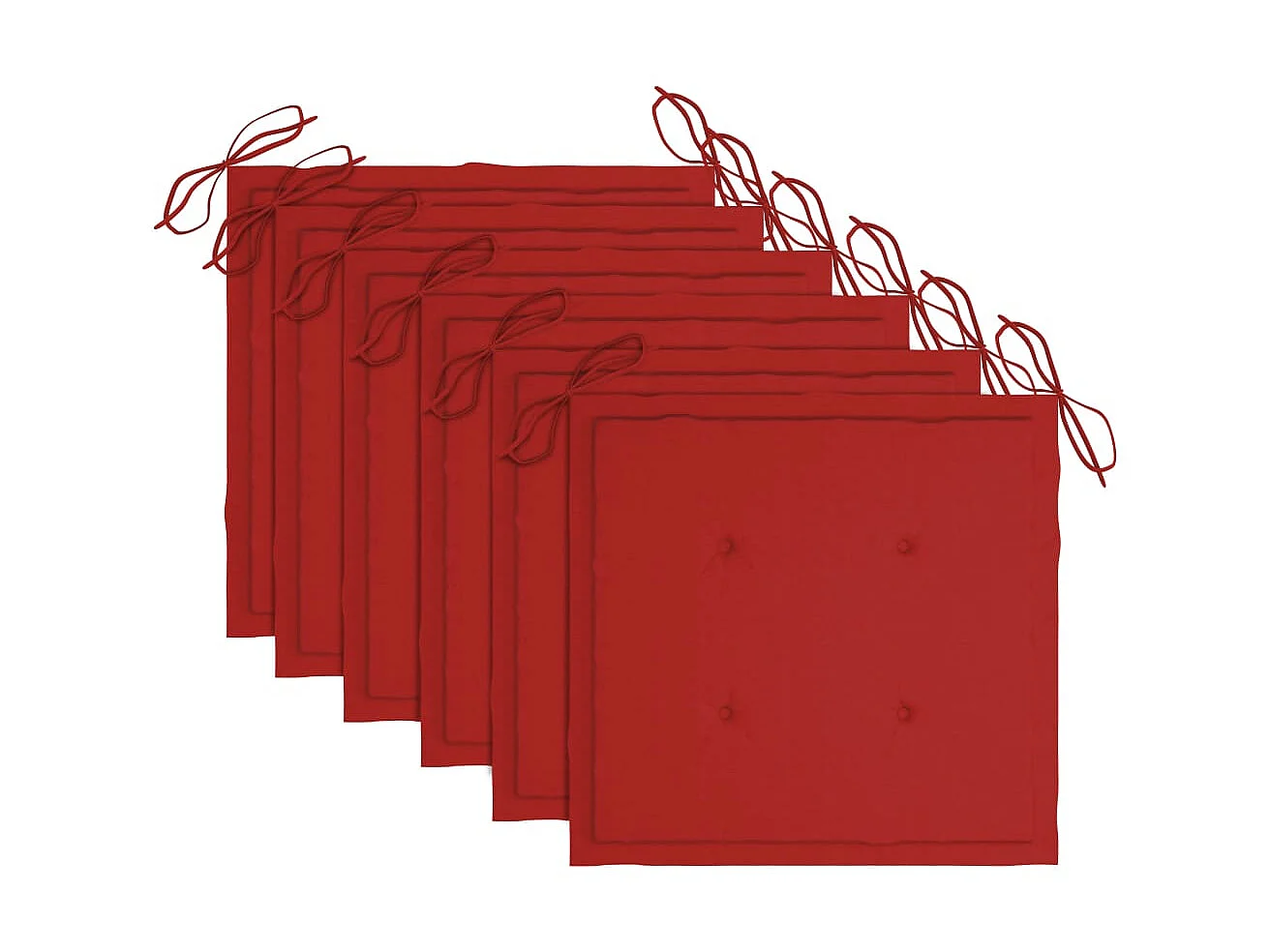 Chaises pliables de jardin 6 pcs avec coussins Bois d'acacia 108