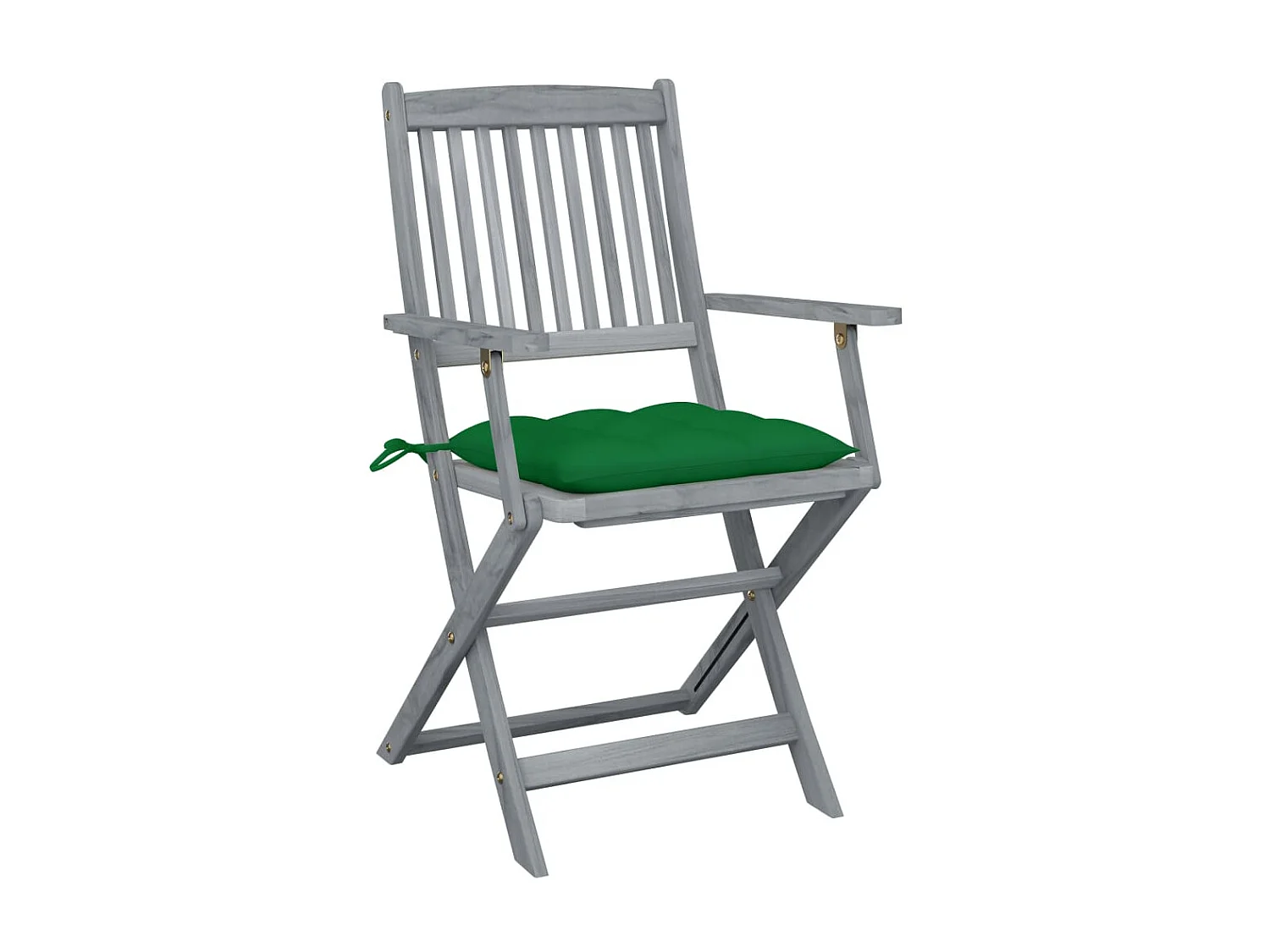 Chaises pliables d'extérieur 4 pcs avec coussins Bois d'acacia 32