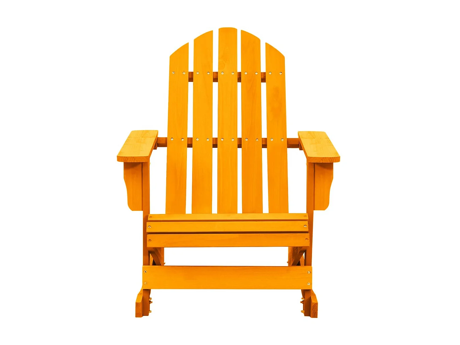 Chaise à bascule de jardin Adirondack Bois de sapin Orange