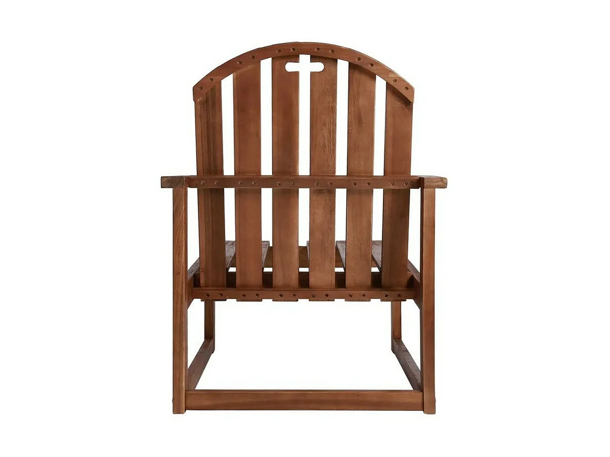 Chaise de jardin acacia massif foncé Sikash - Lot de 2