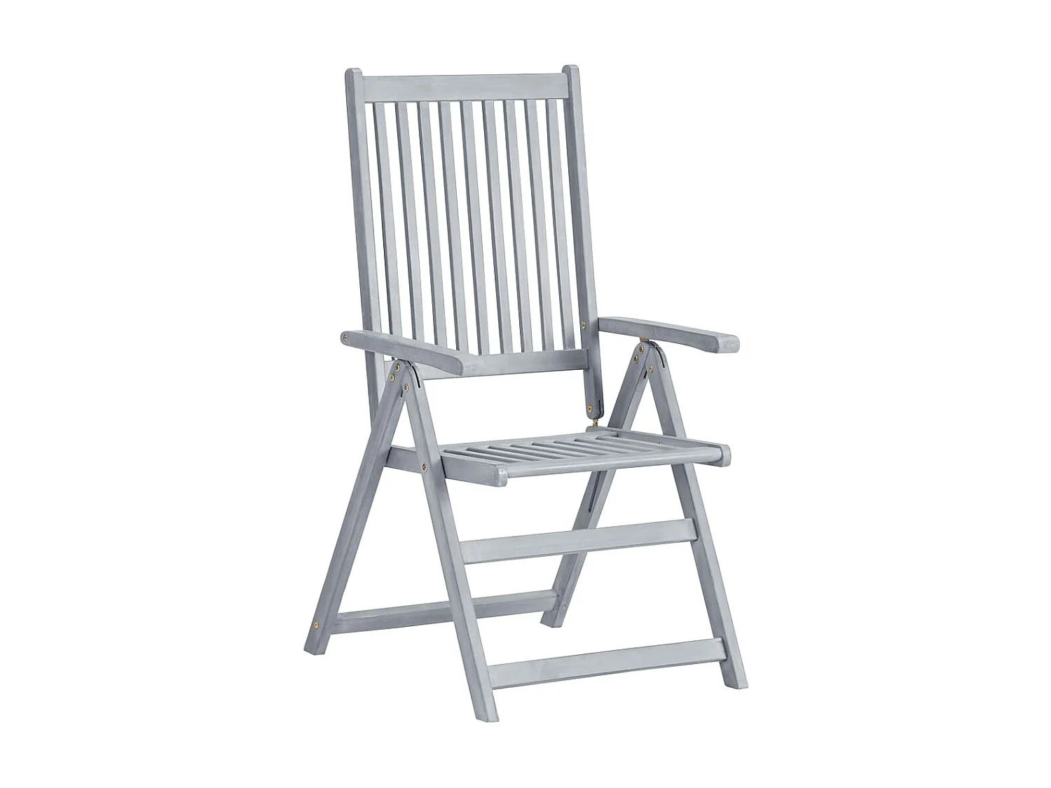 Chaises inclinables de jardin 4 pcs avec coussins Bois d'acacia 33