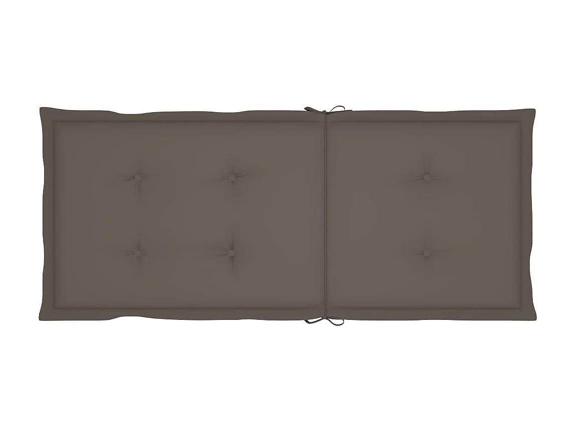 Chaises inclinables de jardin 4 pcs avec coussins Bois d'acacia 33