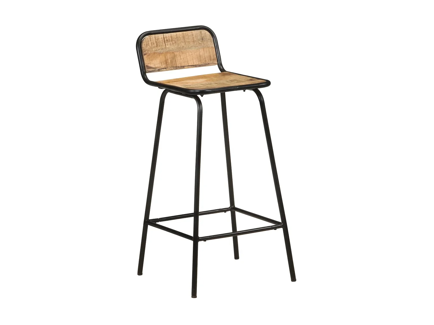 Chaises de bar 4 pcs Bois de manguier solide