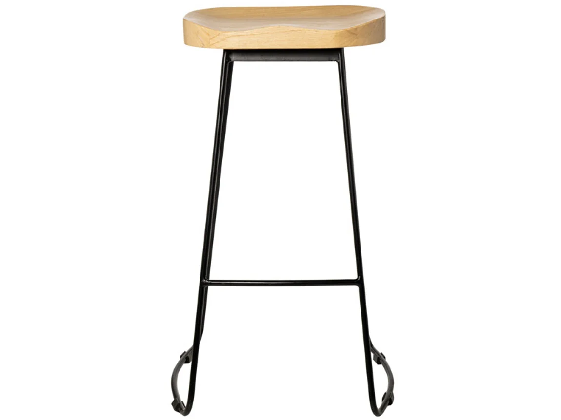 Tabouret rétro vintage Kobel 66cm-Couleur Noir