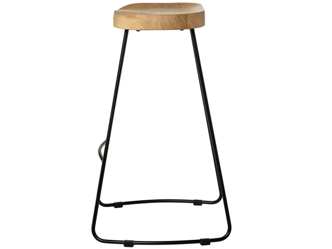 Tabouret rétro vintage Kobel 66cm-Couleur Noir
