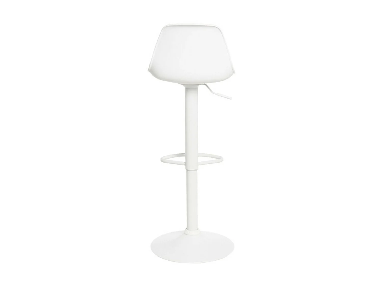 Tabouret moderne pivotant et relevable Baly-Couleur Blanc