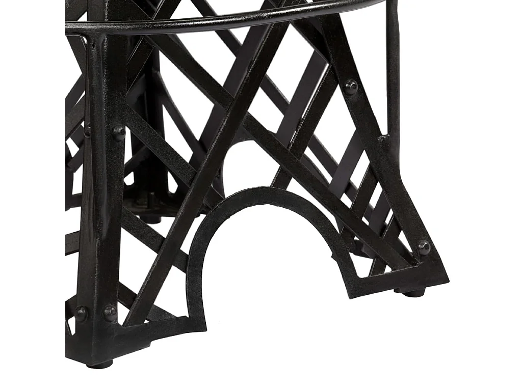 Tabouret de bar cuir véritable et pieds métal noir Eishi - Lot de 2