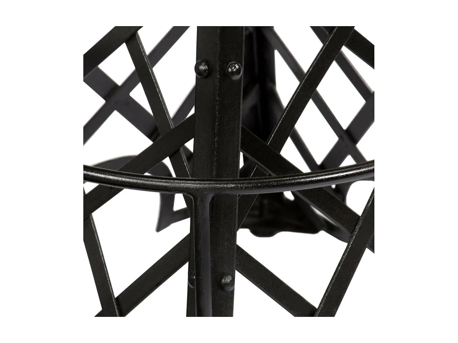 Tabouret de bar cuir véritable et pieds métal noir Eishi - Lot de 2