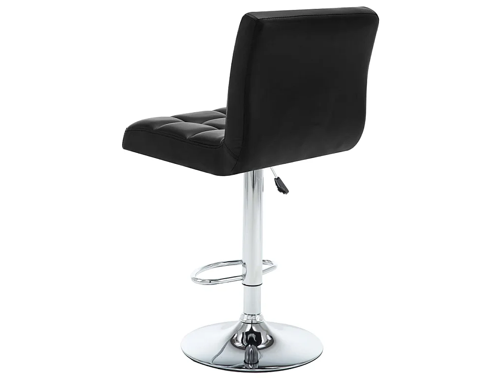 Tabourets de bar 2 pcs Noir Similicuir 12