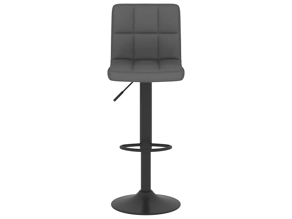 Tabouret de bar Gris foncé Tissu 5