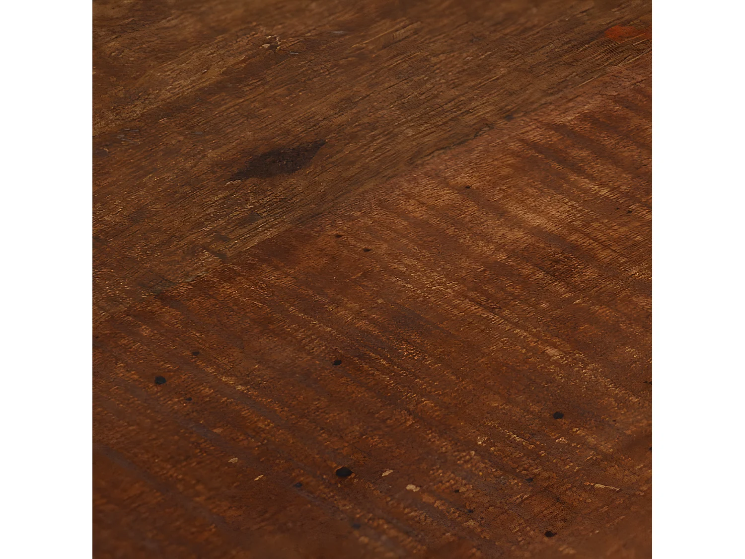 Chaise de bar bois massif foncé et métal noir Iar - Lot de 2