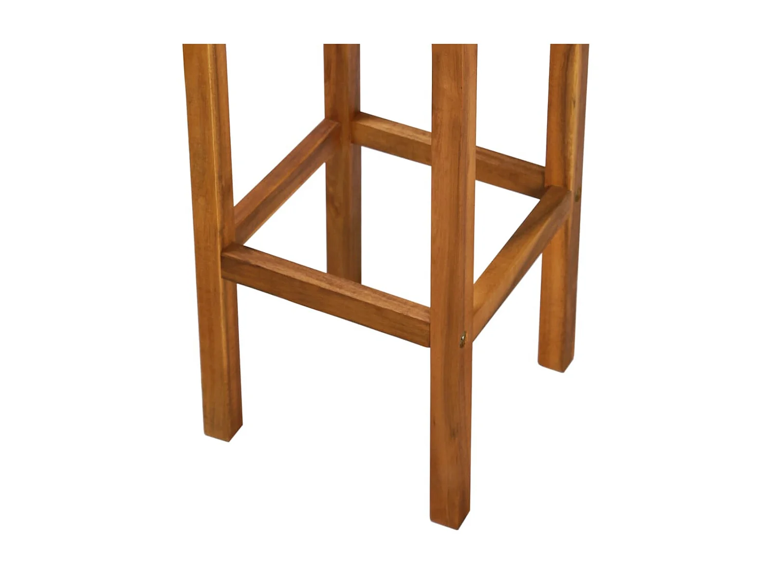 Tabourets de bar 2 pcs Bois d'acacia solide 3