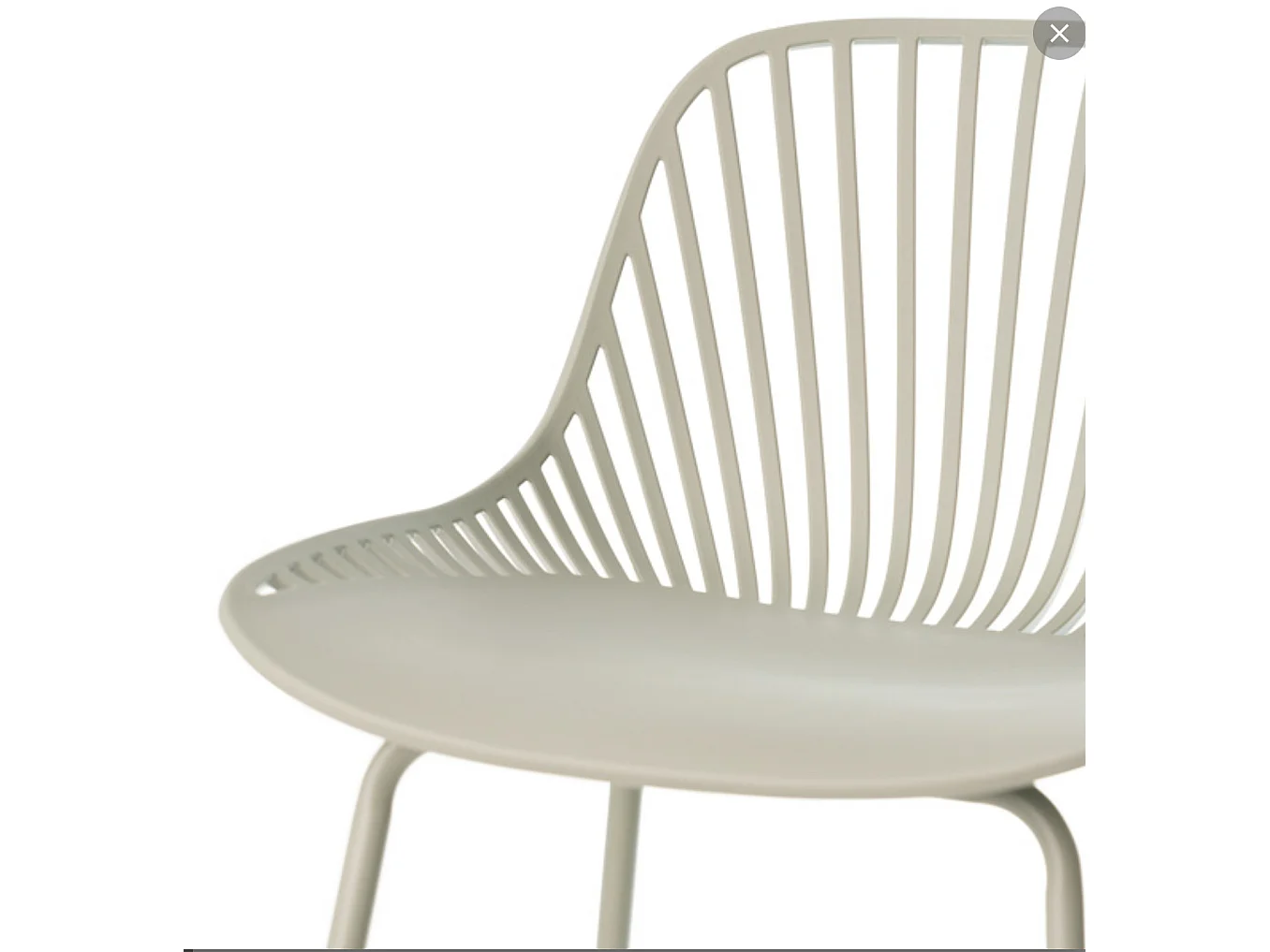 Taburete Typhon de metal y asiento de polipropileno.-Color Verde almendra