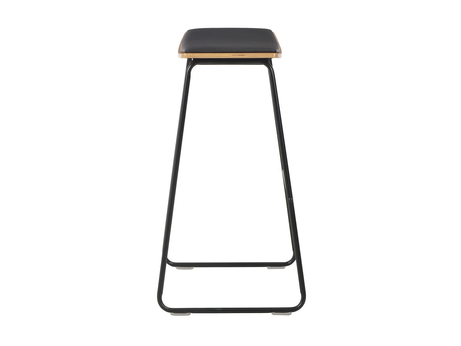 Tabourets de bar 6 pcs Noir Similicuir 2