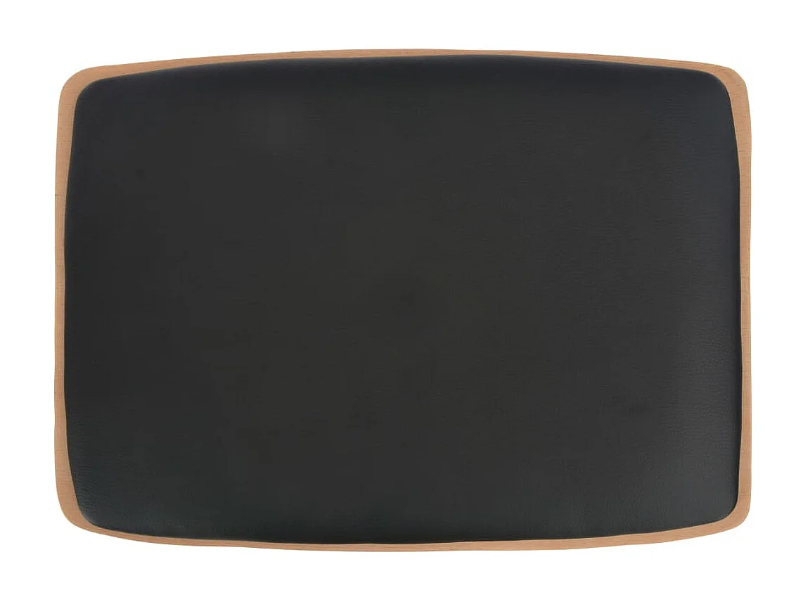 Tabourets de bar 6 pcs Noir Similicuir 2