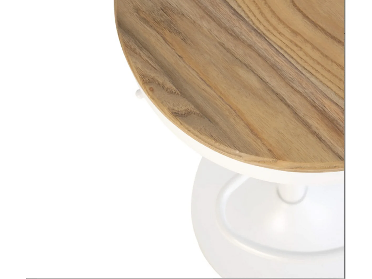 Tabouret industriel hauteur réglable et pivotant à 360° Baky-Couleur Blanc