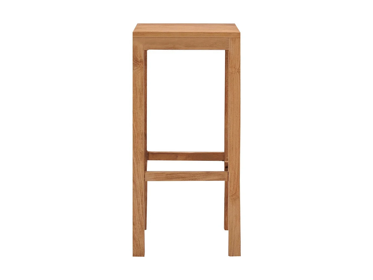 Tabouret de bar en bois de teck Rusta - Lot de 2