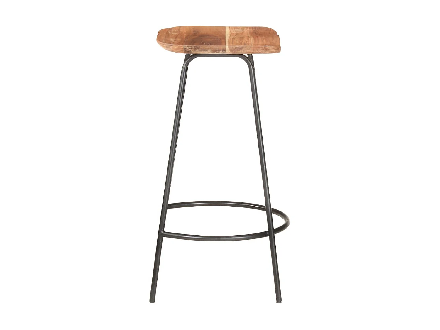 Tabourets de bar 2 pcs Bois d'acacia solide