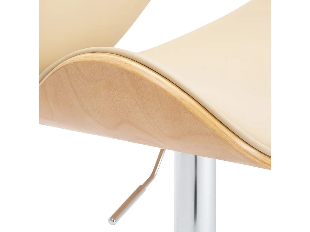 Chaise de bar Crème Similicuir