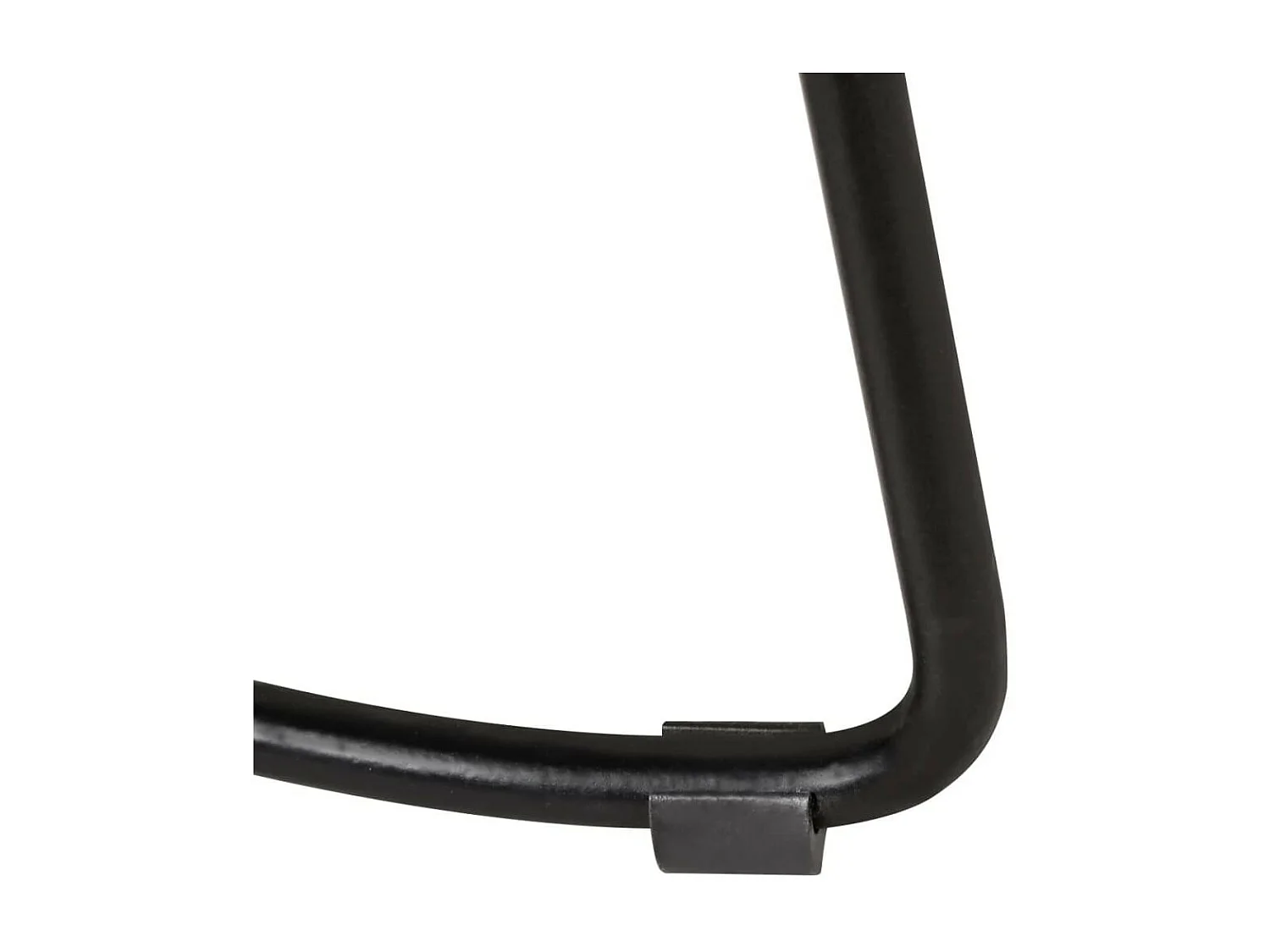 Tabouret bois de manguier massif et métal noir Loka - Lot de 2