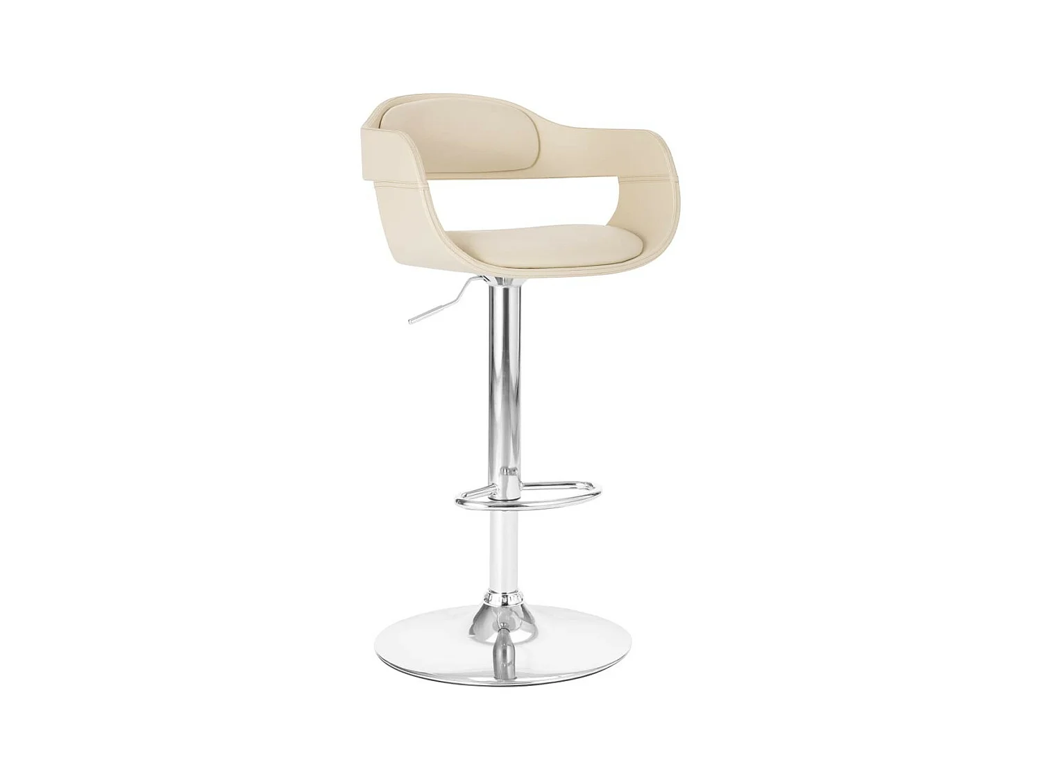 Chaise de bar Blanc Similicuir 3