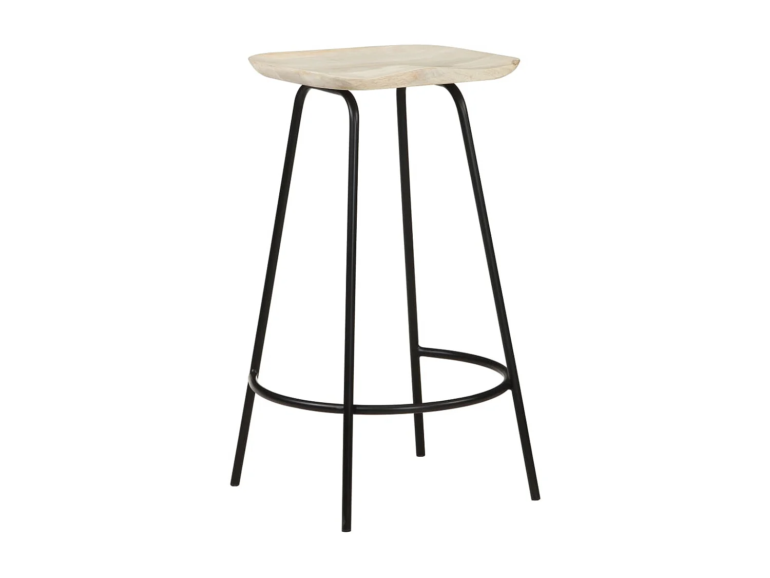 Tabourets de bar 4 pcs Bois de manguier massif