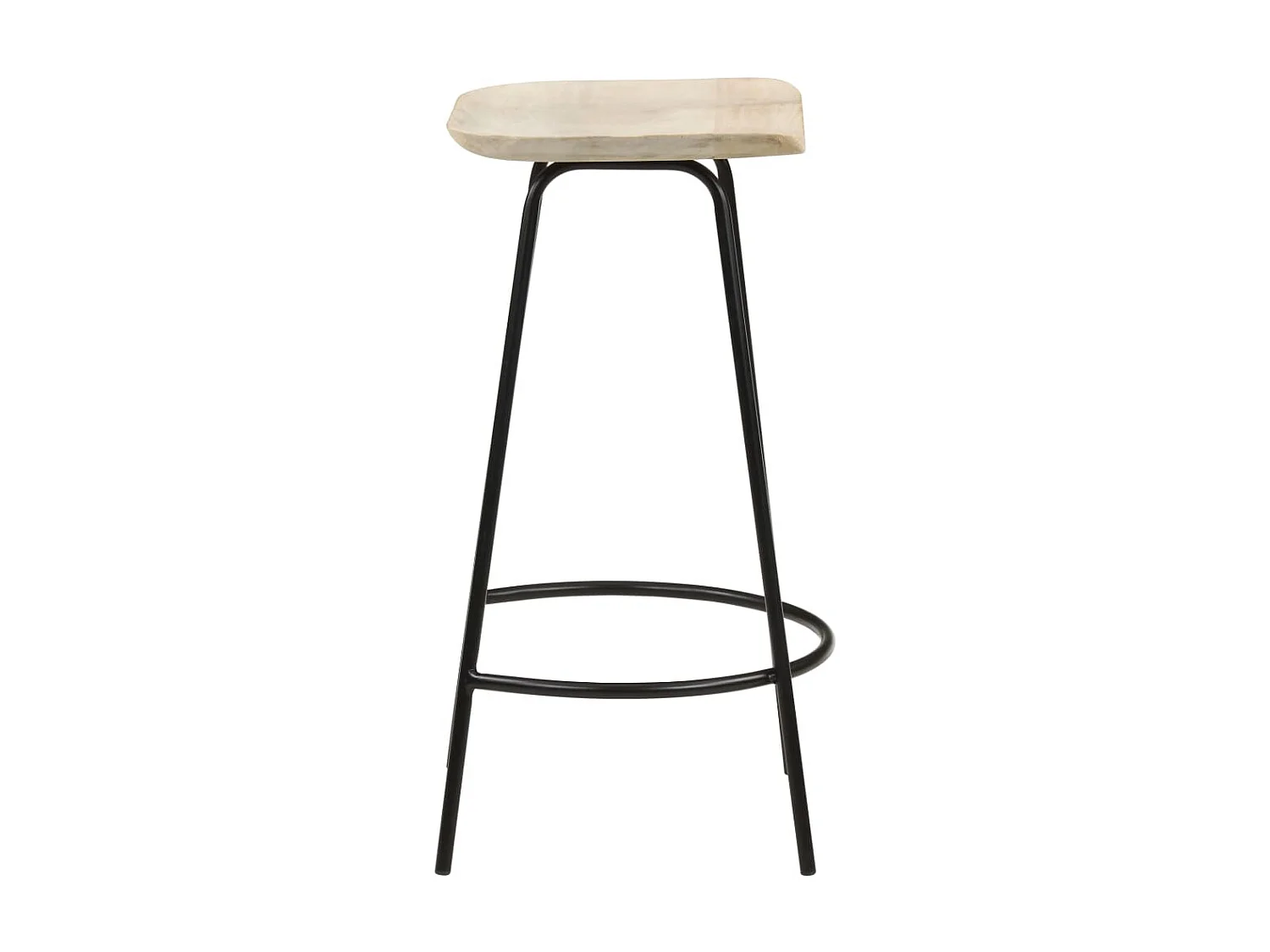 Tabourets de bar 4 pcs Bois de manguier massif