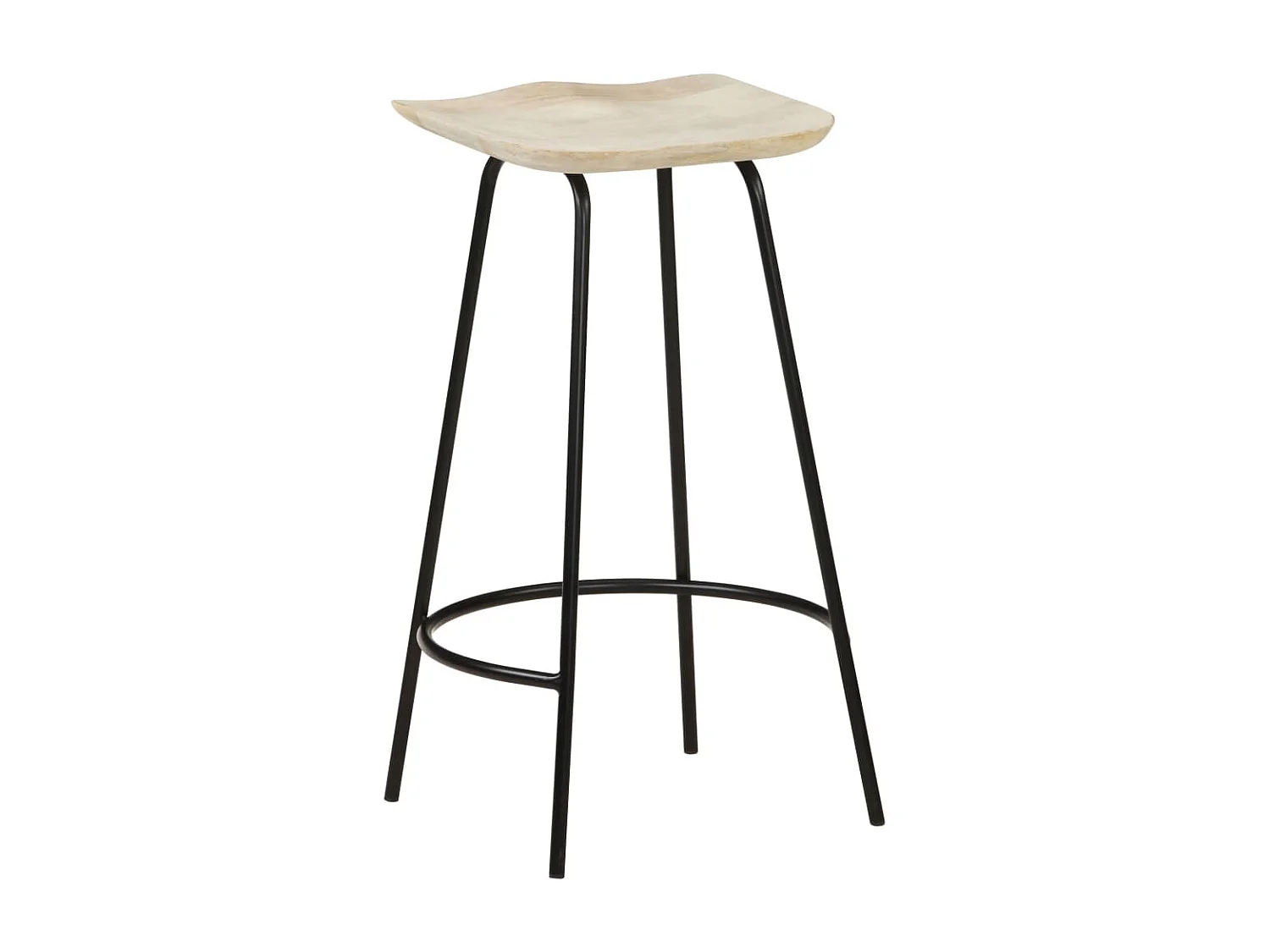 Tabourets de bar 4 pcs Bois de manguier massif