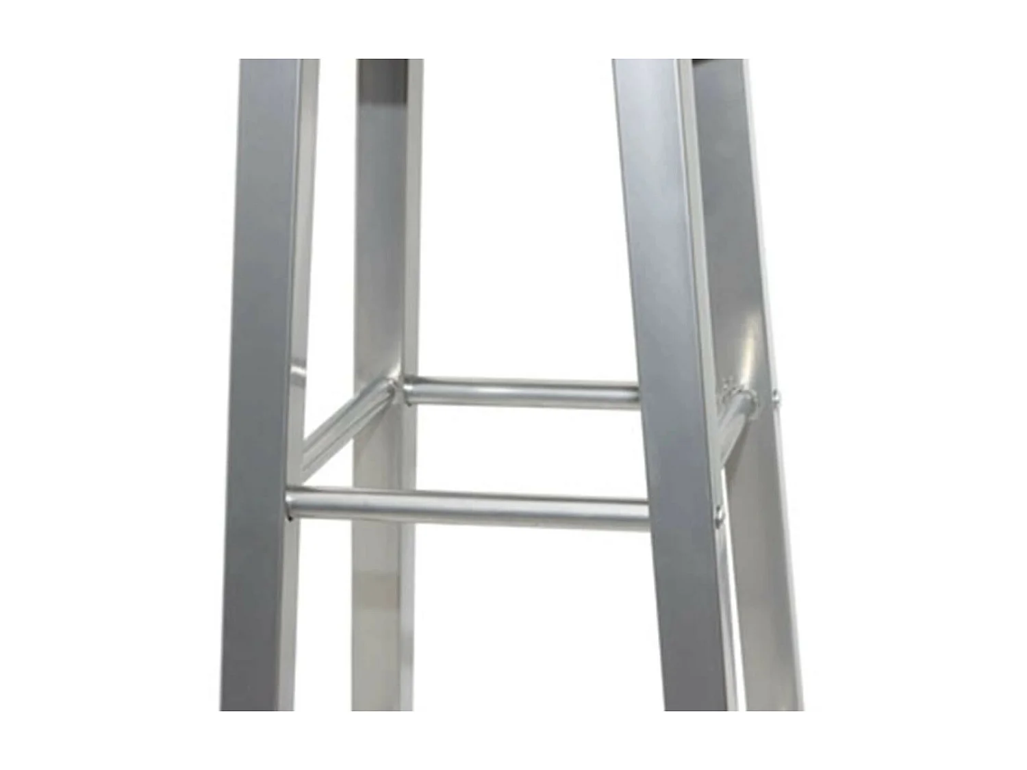 Tabourets de bar 4 pcs Argenté et marron MDF