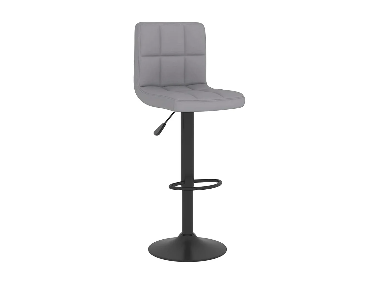 Tabourets de bar 2 pcs Gris clair Tissu 8